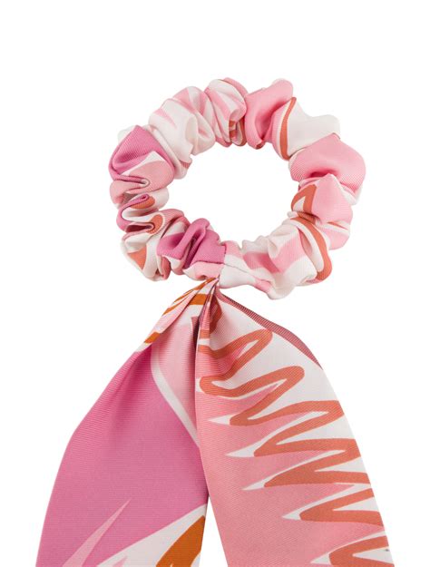 hermes bella scrunchie pink.